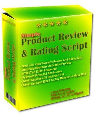 Product picture Simple Product Review & Rating Site PHP Script